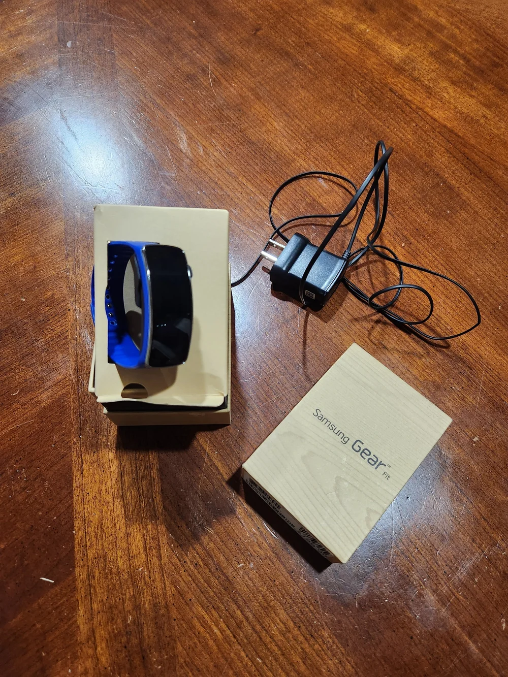 Samsung Gear Fit Smart Fitness Band - Blue and Black